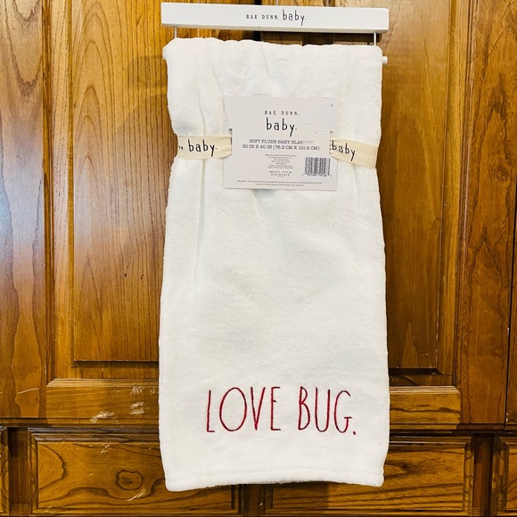 Rae Dunn Other Rae Dunn Love Bug Soft Plush Baby Blanket Brand New